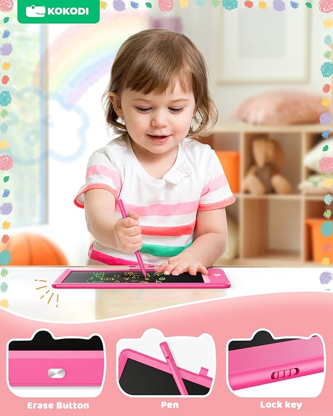 KOKODI LCD Writing Tablet, 8.5 Inch Toddler Doodle Board Drawing Tablet - Image 5