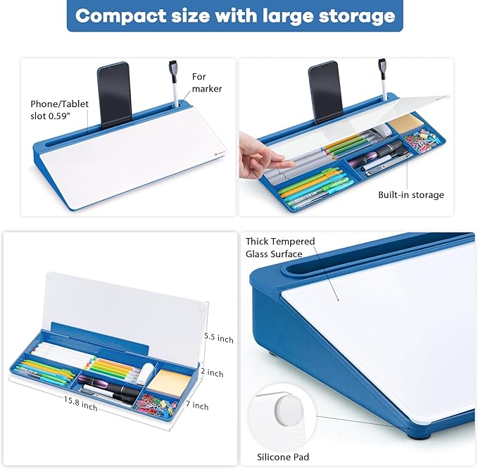 Varhomax Glass Desk Whiteboard - Image 4