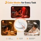 desk lamp with 670nm red light therapy for, side view