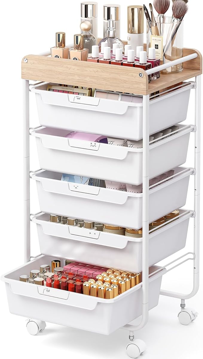 Rolling Storage Utility Cart by SYKIARIOL