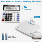 Desk Calculator 12 Digit Extra Large 4.3-Inch LCD Display, Two Way Power - Image 4