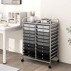 Happygrill 20-Drawer Organizer Cart Tools, Mobile Utility Storage Cart - Image 2