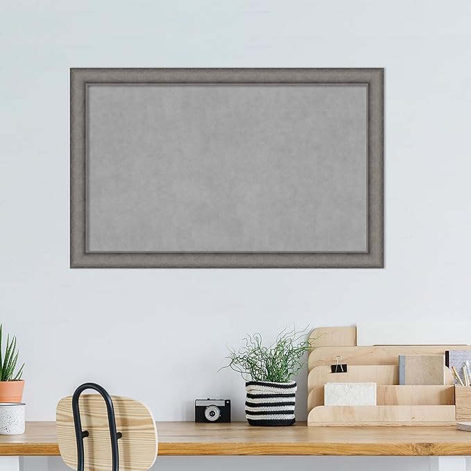 Amanti Art Grey Framed Magnetic Board 28x44 Large Vision Board - Image 5