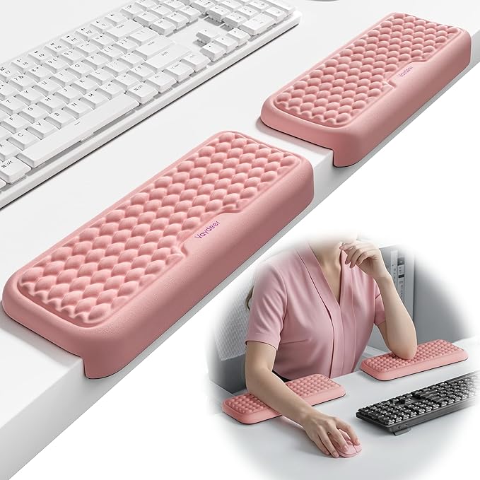 Vaydeer 2Pcs Elbow Pad for Desk, L-Shaped Arm Rest Desk Edge Cushion, Ergonomic by Vaydeer