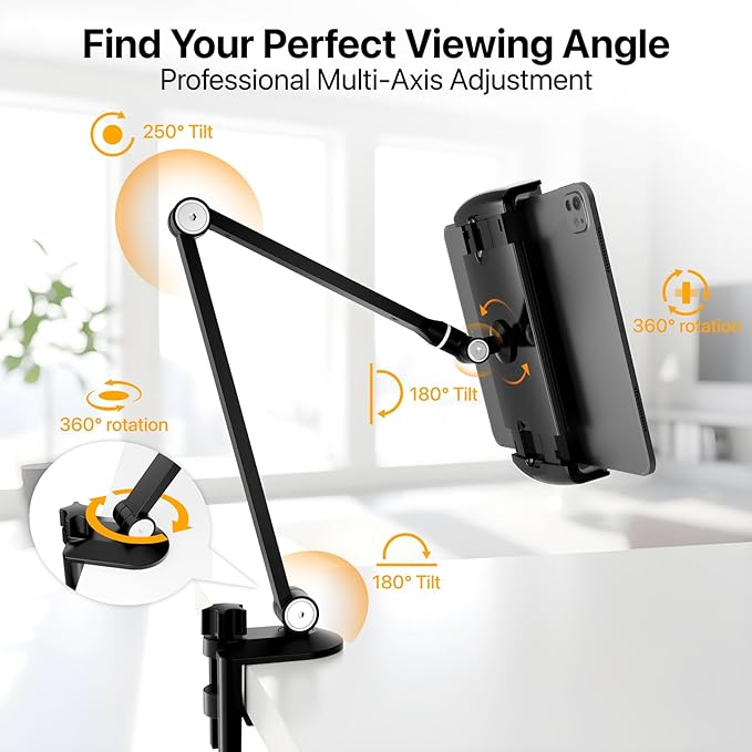 Tablet Stand Holder-Adjustable iPad Desk Mount - Image 4