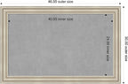 Amanti Art Silver Framed Magnetic Board 30x46 Large Vision Board - Image 2