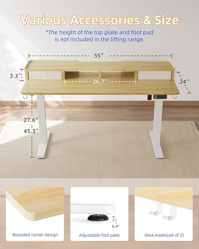 YIHAYO Electric Standing Desk - Image 3