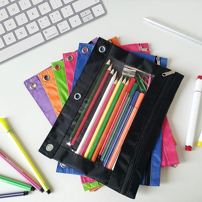 YoeeJob Pencil Pouch for 3 Ring Binder, Binder Pouches - Image 3