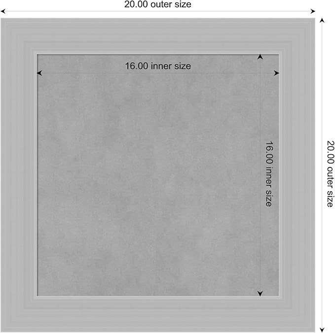 Amanti Art Silver Framed Magnetic Board 20x20 Small Vision Board - Image 4