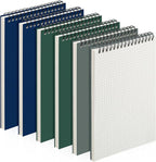 Engrowtic 6 Pack Graph Paper Spiral Notepad A5 Top Wirebound Notepad Grid by Engrowtic