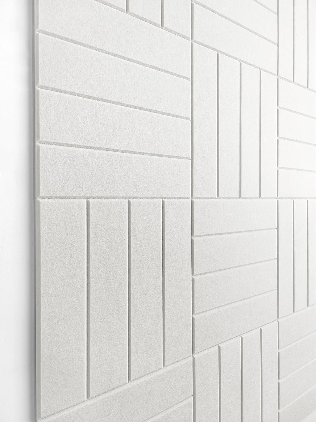 DECORITA White Felt Bulletin Board Tiles | Modern Cork Board Alternative |
