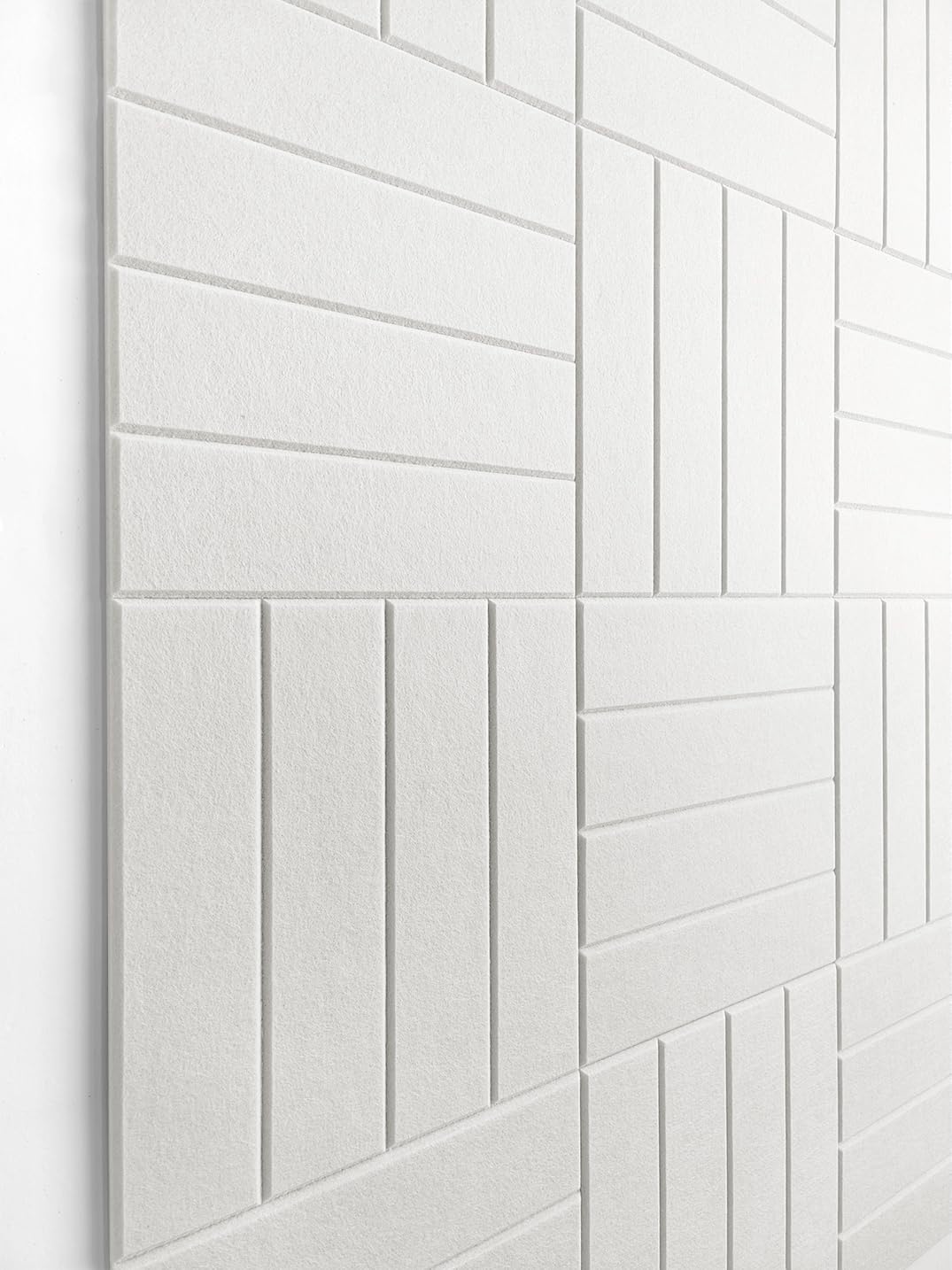 DECORITA White Felt Bulletin Board Tiles | Modern Cork Board Alternative |