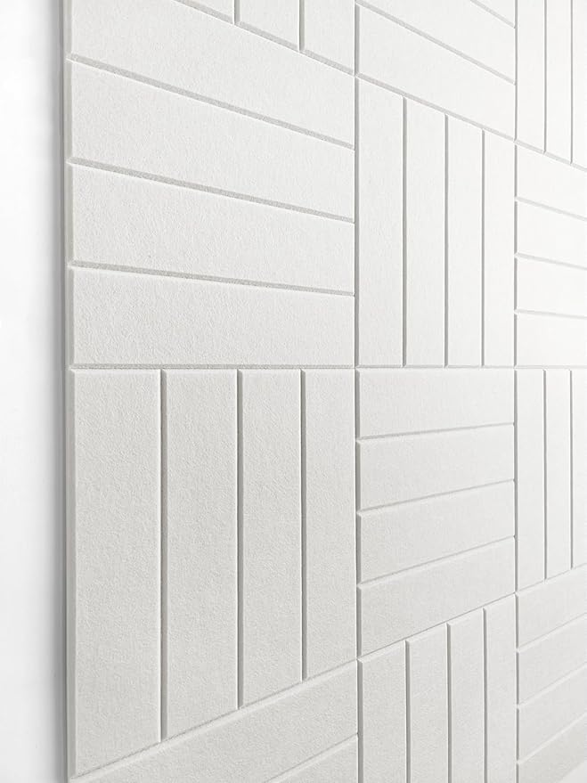 DECORITA White Felt Bulletin Board Tiles | Modern Cork Board Alternative | by DesignerManufacturerofInnovativeBulletinBoardSolutionsforHomeOffice