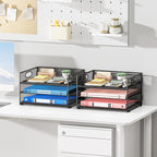 Subekyu 2-Pack 3-Tier Paper Letter Tray Organizer - Image 5