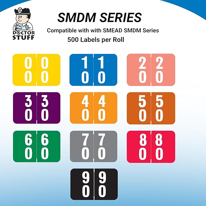 Doctor Stuff - File Folder Labels, Terminal Digit Filing, Consecutive Double - Image 6