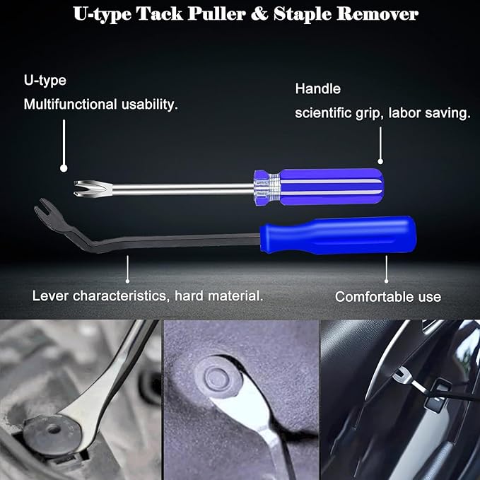 Sunxeke 4Pcs Upholstery Staple Remover Tool Set Including 7inch End Cutting - Image 5