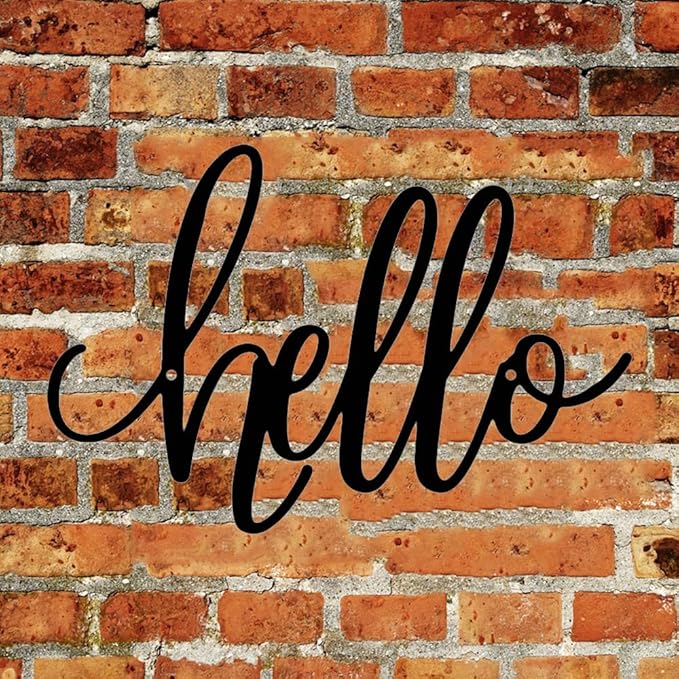 8x12 inch HELLO Sign metal home decoration wall decoration, corridor entrance - Image 6