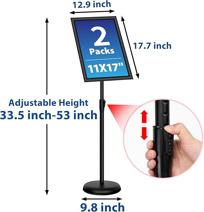 VAIIGO Adjustable Sign Holder Stand - Image 3