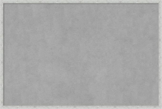Amanti Art Silver Framed Magnetic Board 25x37 Large Vision Board by AmantiArt