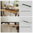 Agilestic 53 x 24 Inches Height Adjustable Electric Standing Desk - Image 6