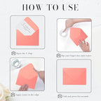 Pink Pearl Envelopes 5x7-100 PCS Goefun Metallic A7 Euro Flap Envelopes - Image 3