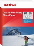 HARtwii 220 Sheets Double Side High Glossy Photo Paper 8.5x11 Inches 54lbs by HARTWII