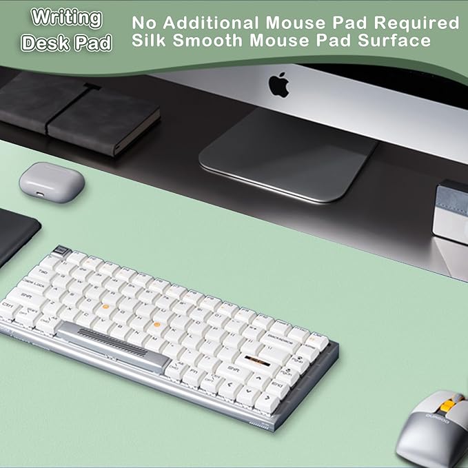 Boutilon Leather Desk Pad Protector, Non-Slip Mouse Pad, Laptop Desk Pad - Image 5