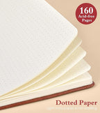 PAIBAS Dotted Journal Notebook for Women Men, 160 Pages Dot Grid Journals for - Image 4