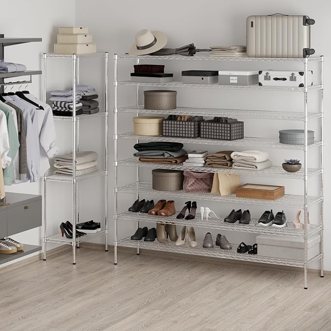 Regal Altair 18" Deep x 72" Wide x 74" Height Wire Shelving Kit | 8-Tier | NSF - Image 5