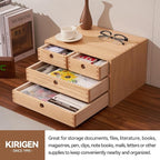 Kirigen Natural Wood Desktop Organizers - Image 5