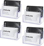 Uniclife 4 Pack Acrylic Business Card Holder by UnicLife