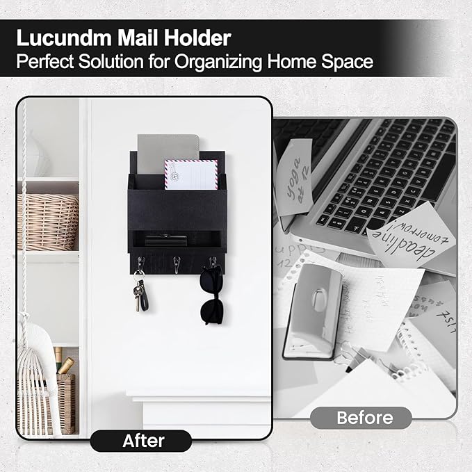 Lucundm Key and Mail Holder for Wall, Key Holder - Image 6