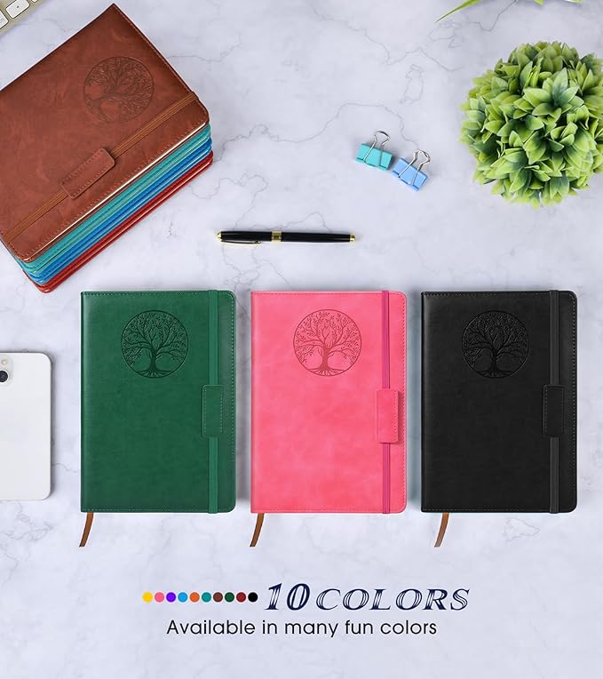 Biuwory Lined Journal Notebook for Women Men, 256 Pages A5 Hardcover Leather - Image 8