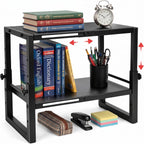Locker Organizer Shelf, Expandable Width and Height, Locker Shelf | Heavy Duty,Metal,Stackable ,Locker Organizer Shelves Ideal for School, Office,Gym Lockers