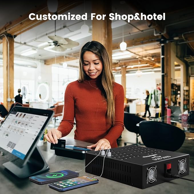 USB Charger, Cinlinso 100 Port 700Watt USB Charging Station - Image 7