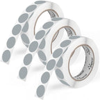 Perco Grey 1-Inch Round Circle Dot Sticker Labels by Perco