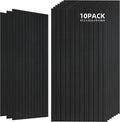 TO-TH Wood-Look Acoustic Wall Panels, 10 Pack 47.2” x 23.6” Sound Panels
