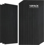 TO-TH Wood-Look Acoustic Wall Panels, 10 Pack 47.2” x 23.6” Sound Panels