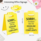 Smilelife Funny Office Cubicle Decor Yesterday Was The Deadline - Image 2