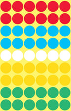 Avery Zweckform 3088 Ccding dots (270 Pieces, Diameter: 12 mm),5 Sheets, Assorted Colours
