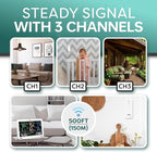 OBET Weather Station Wireless Indoor Outdoor Thermometer - Image 3