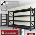 ravigin 5000lbs storage shelves,71" w garage shelving heavy, side view