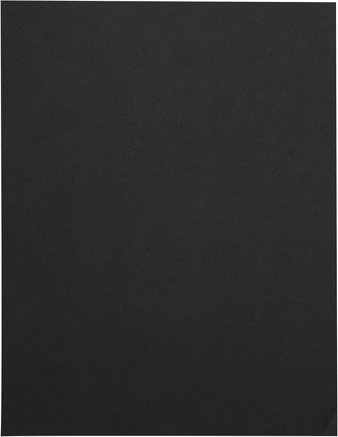 LUXPaper 8.5" x 11" Paper | Letter Size | Midnight Black | 28lb. | 50 Qty by LUXPaper