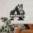 Personalized Custom Letter Name metal Signs, Custom Black Letter Monogram Wall - Image 3