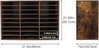 TQVAI Wood Literature Organizer, 27 Slots Hold 13500 Sheets A4 Papers, Wooden - Image 3