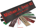 Engraved Name Plates for Door Sign Personalized Black Plastic Plaque by LHS+My+Business