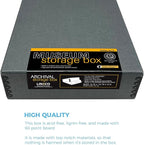 Lineco Museum Archival Storage Box, 9.75x12.75x3 in. Drop Front Design. - Image 5