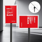 DISPLAYSWORKER Adjustable Heavy Duty Pedestal Sign holder floor Stand, acrylic - Image 8