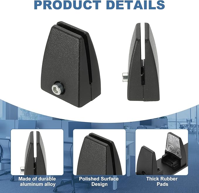 PATIKIL 1.7x1.3x2.4" Desk Divider Support Clamp - Image 4