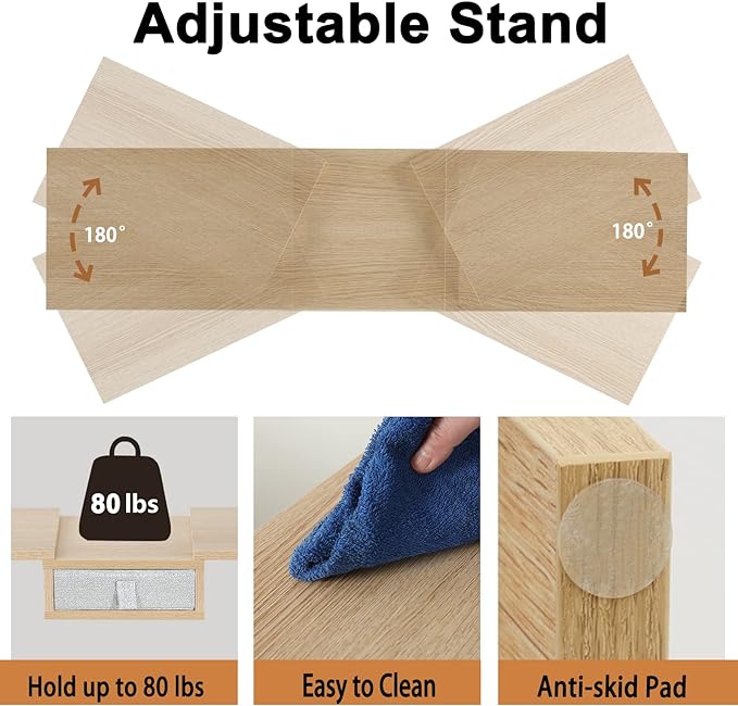 TEAMIX 3 Shelf Monitor Stand Riser - Image 4
